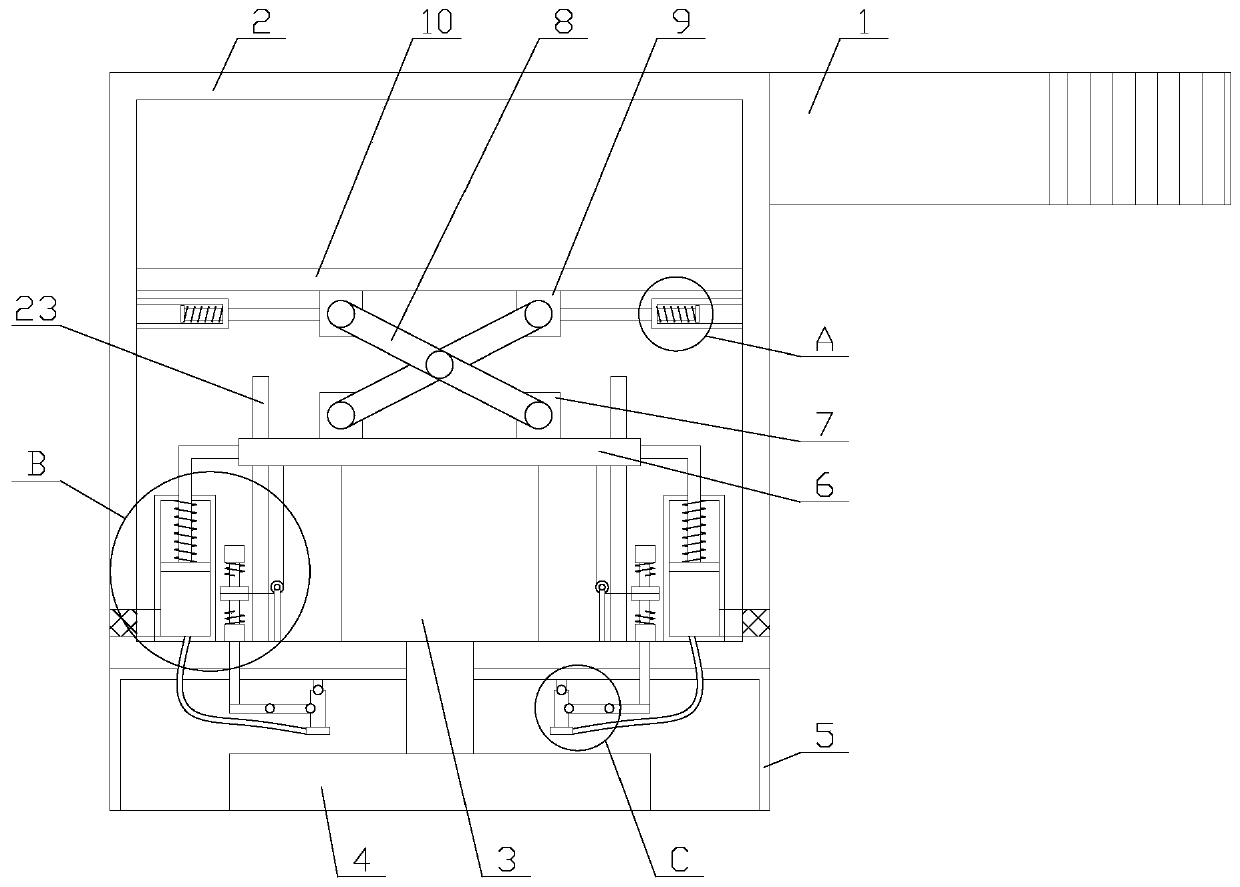 Polishing equipment with shock absorption function and for metal tool