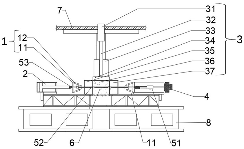 Anchor rod combination stress performance test system and evaluation method