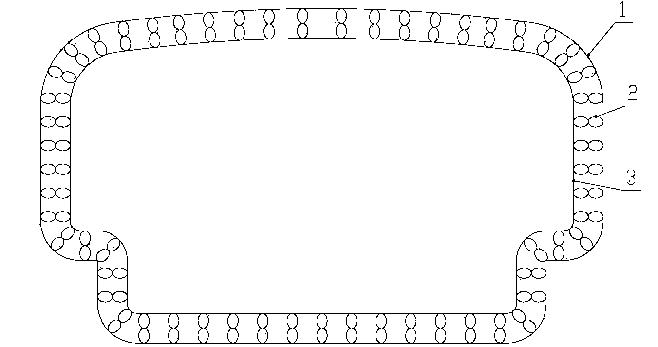 High-wave transmission hollow-structure radome