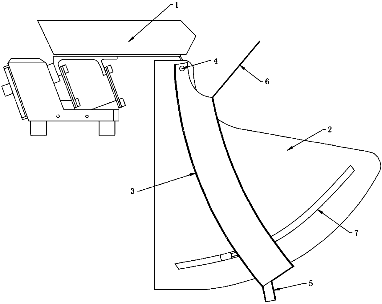 Angle adjustable arc slide groove