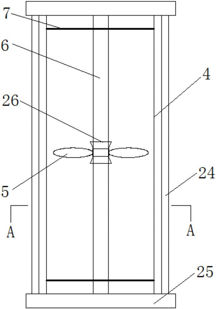 Passive cooling system presentation device of nuclear power station