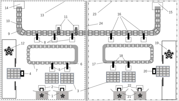 Disinfection method and system for inactivating novel coronavirus in cold chain food by ionizing radiation