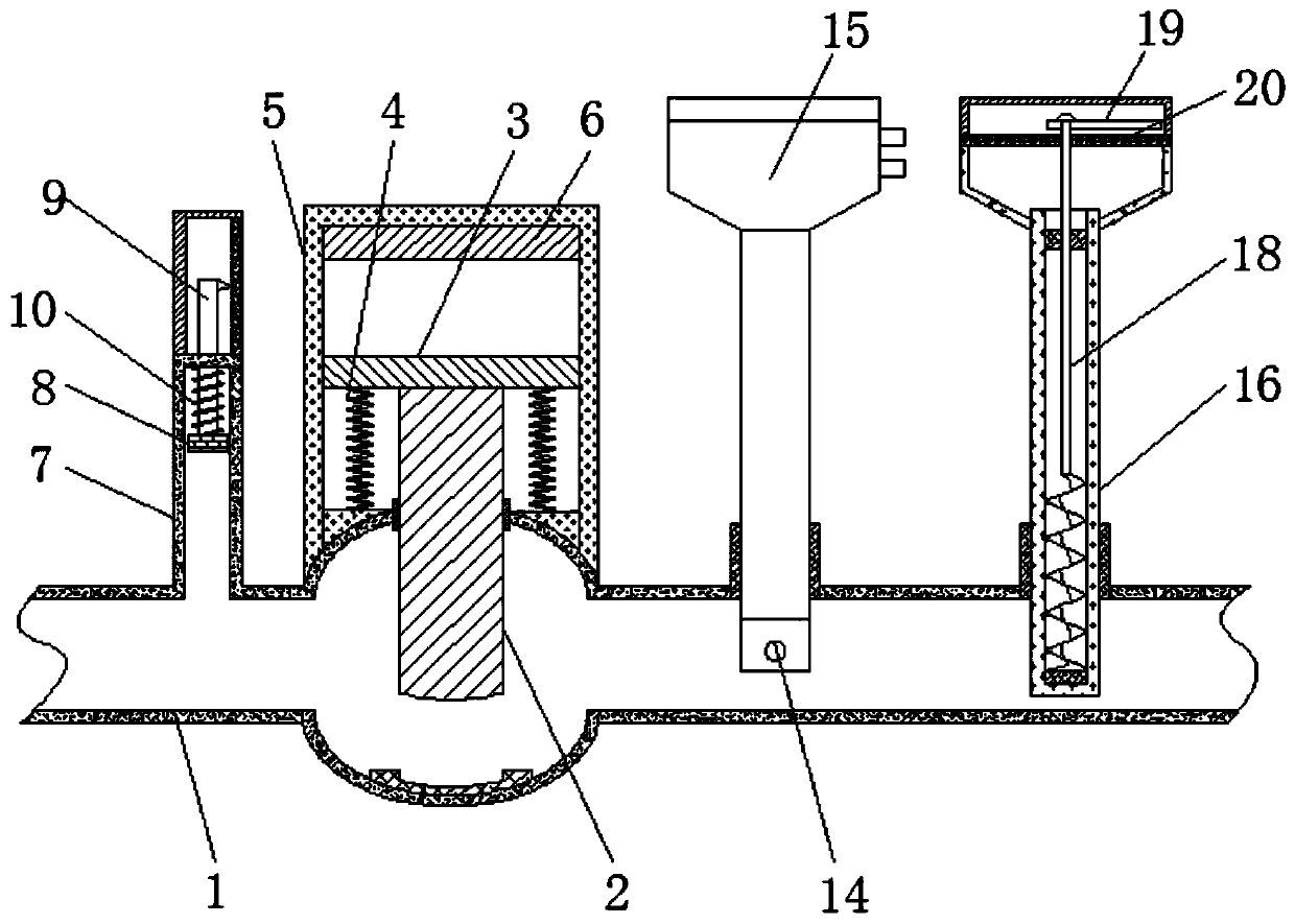 Adjustable pipeline measuring control device capable of using electromagnetic induction principle