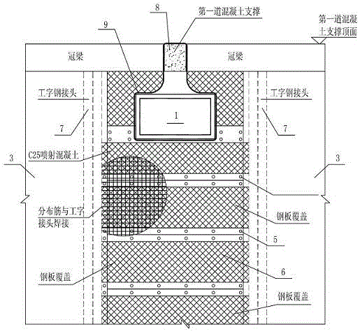 Construction method for reverse construction of continuous wall encountering underground pipeline