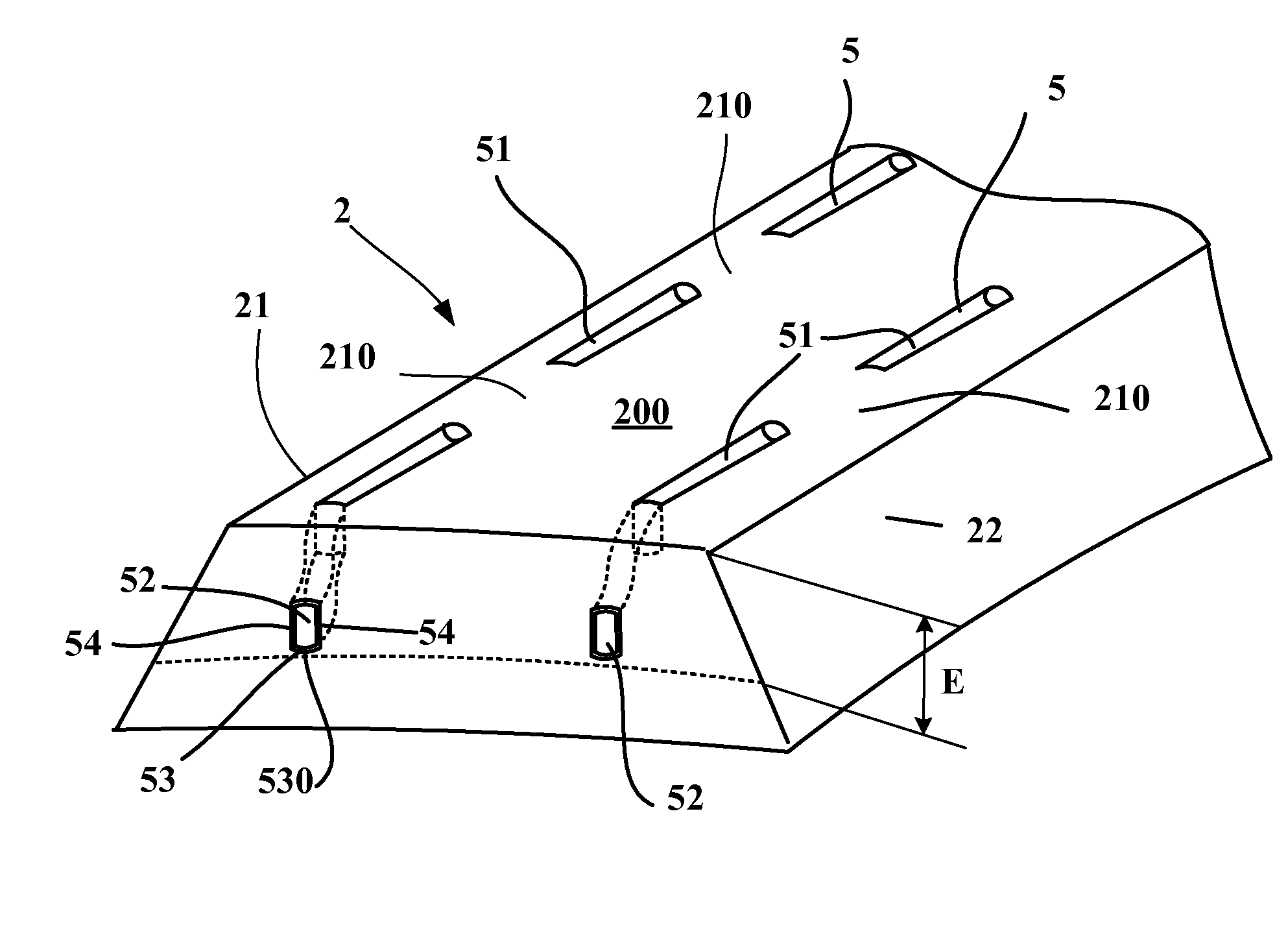 Tread including at least one wavy groove, and method for producing same