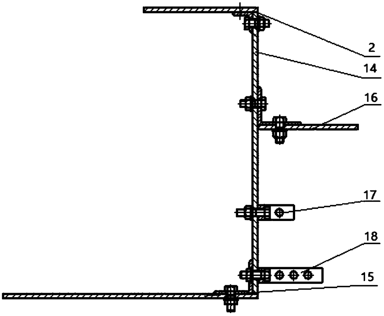 High-branch fruit cutting type picking device