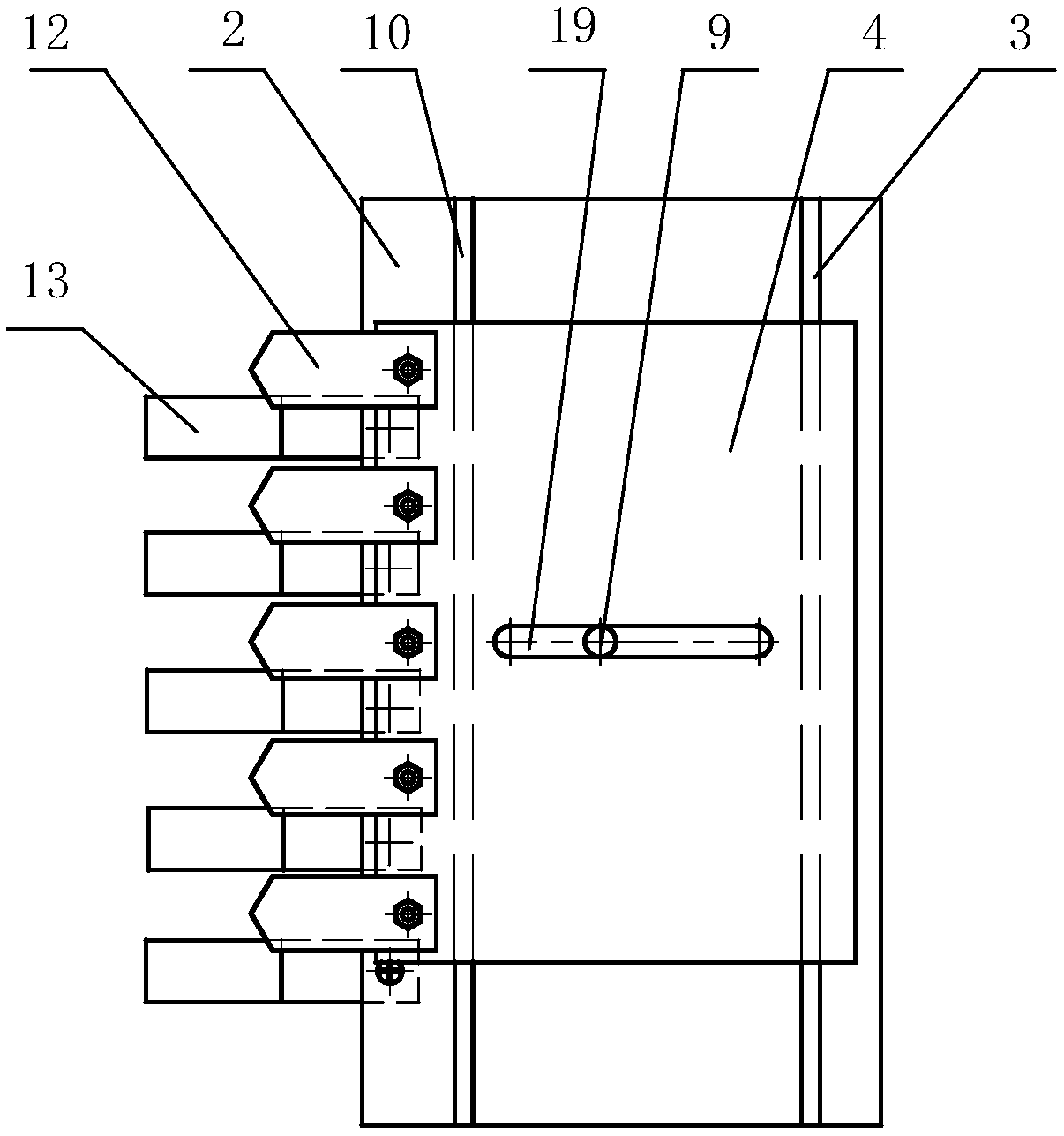 High-branch fruit cutting type picking device