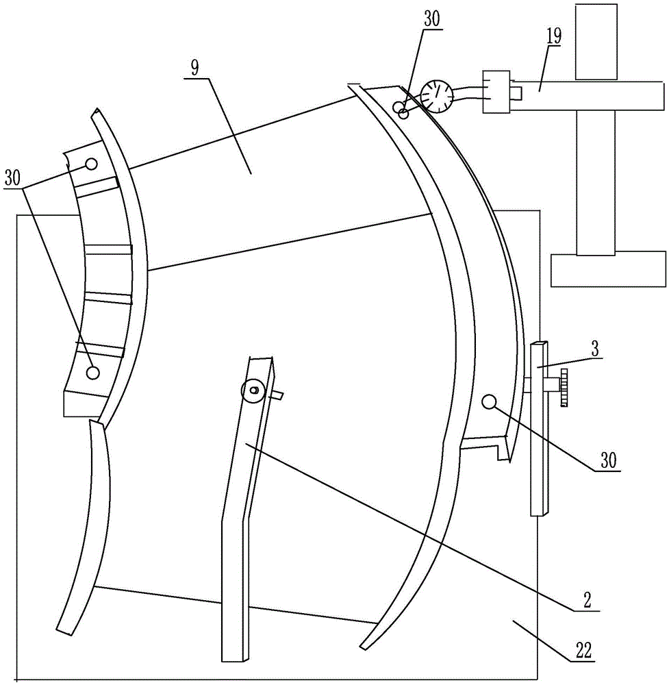 A gas turbine power turbine guide vane datum plane positioning processing method