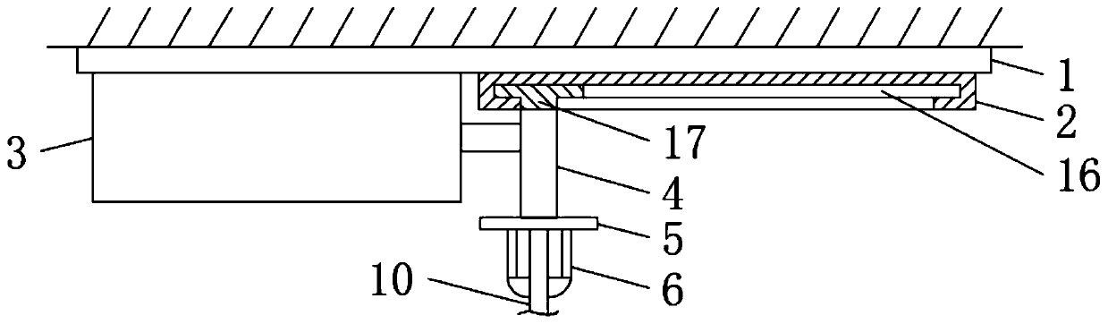 Pushing device for machining hardware mechanical part