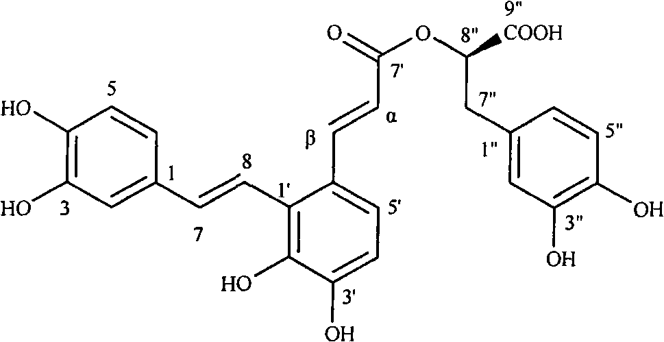 Medical use of salvianolic acid A