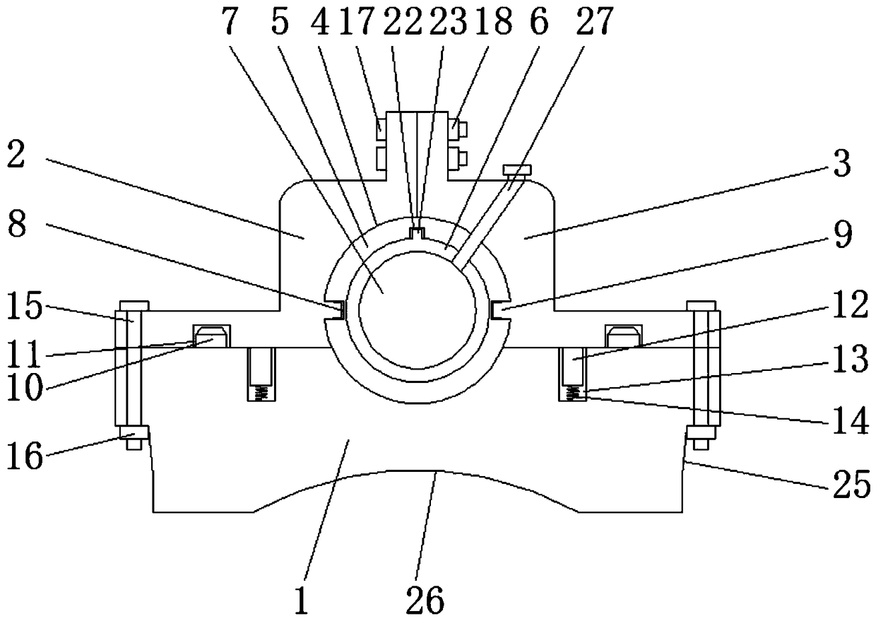 Waterproof and dustproof bearing block