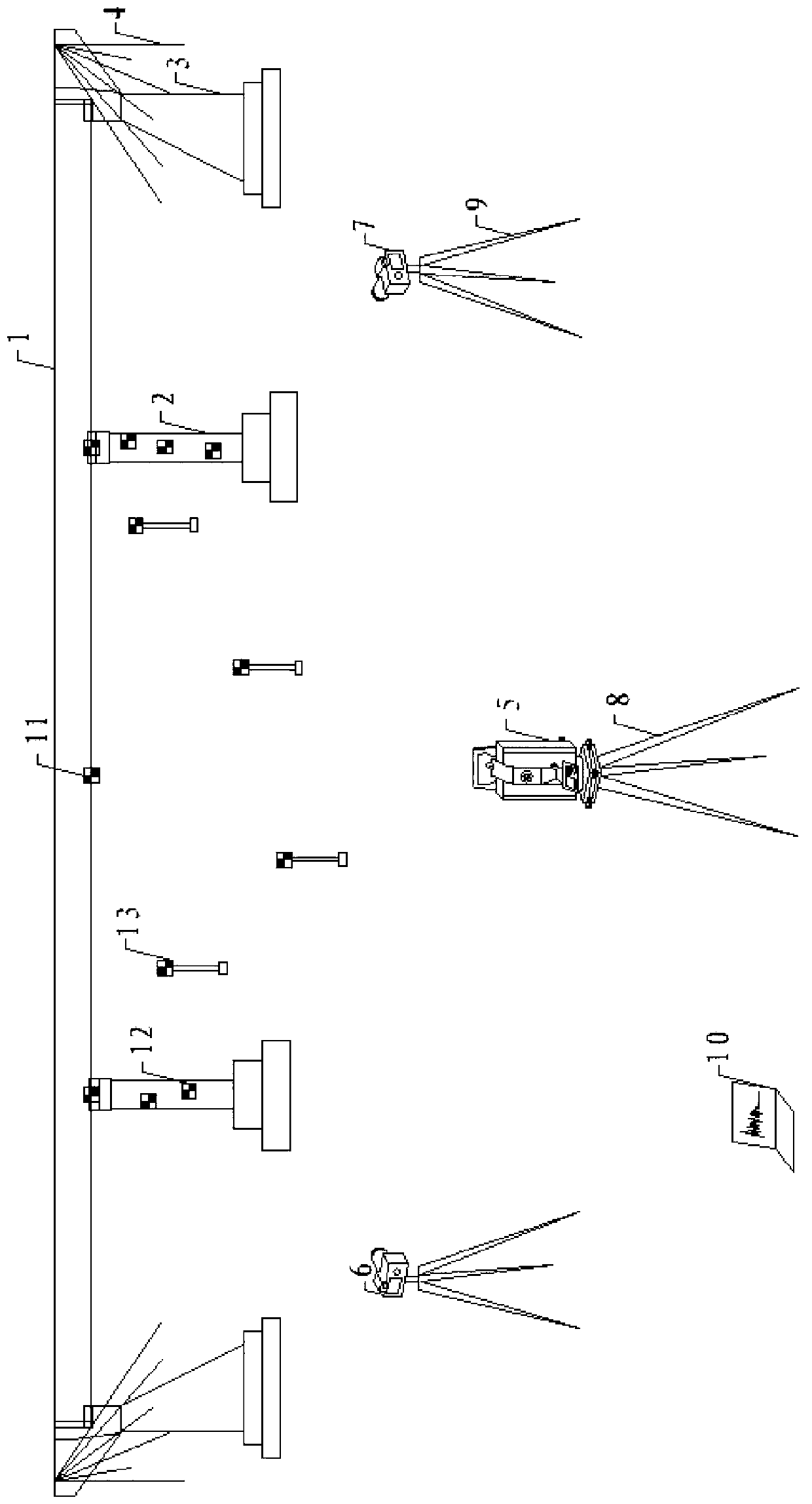 System and method for measuring bridge deflection based on close-range photographic measurement