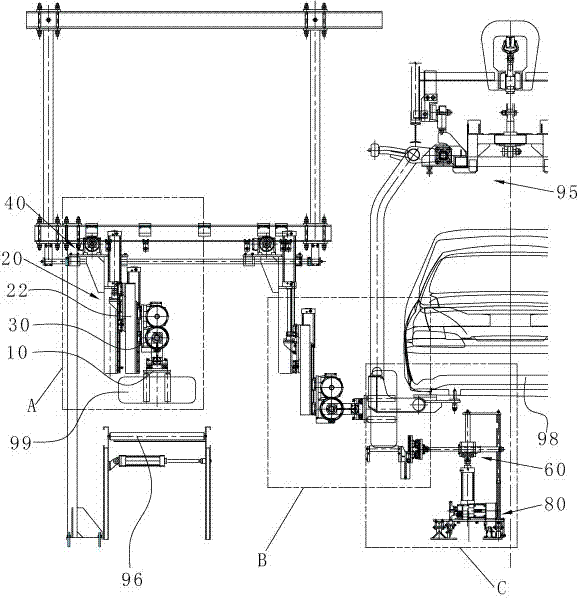 Automatic tire-supplying system