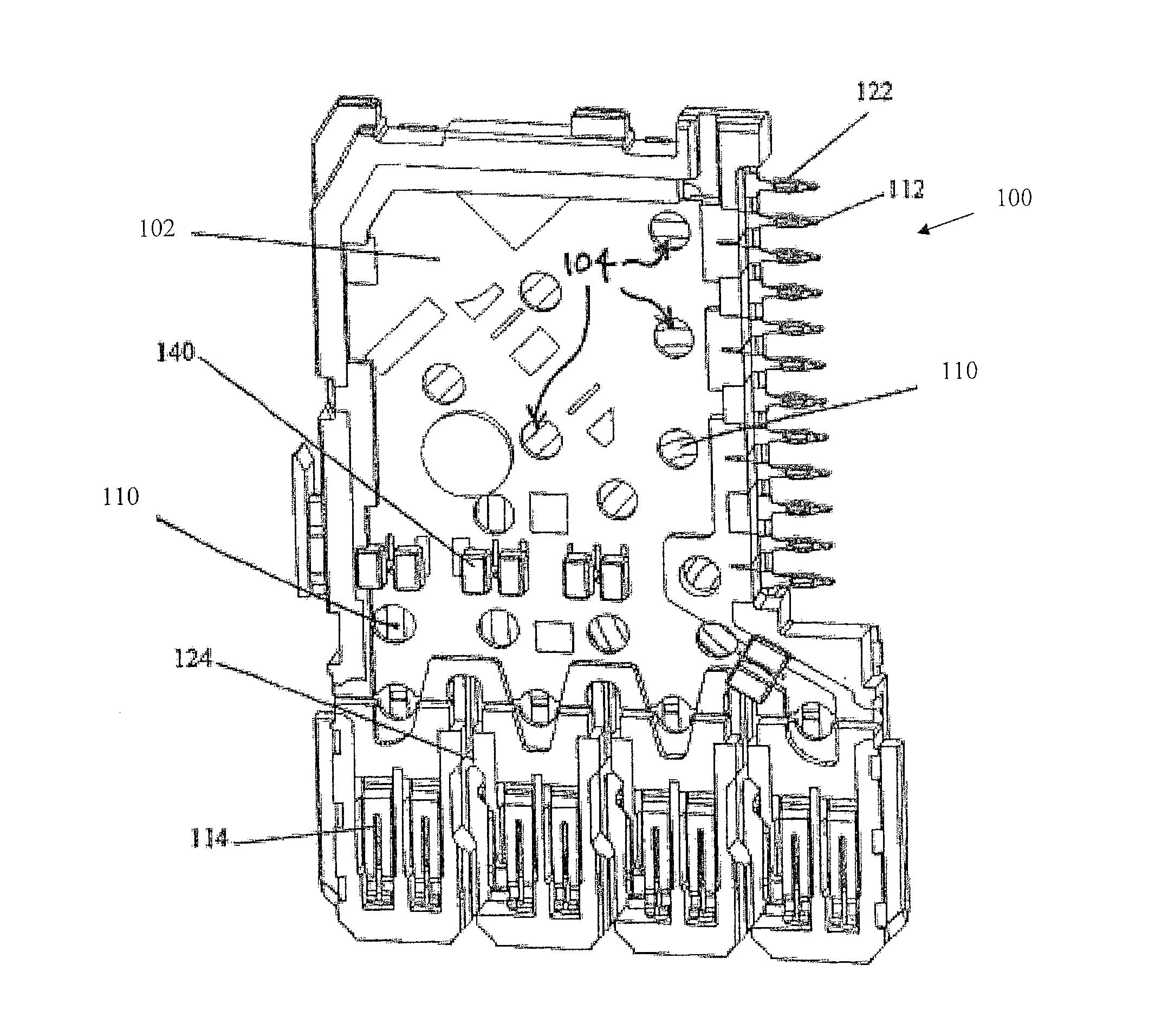 Electrical connector having thick film layers