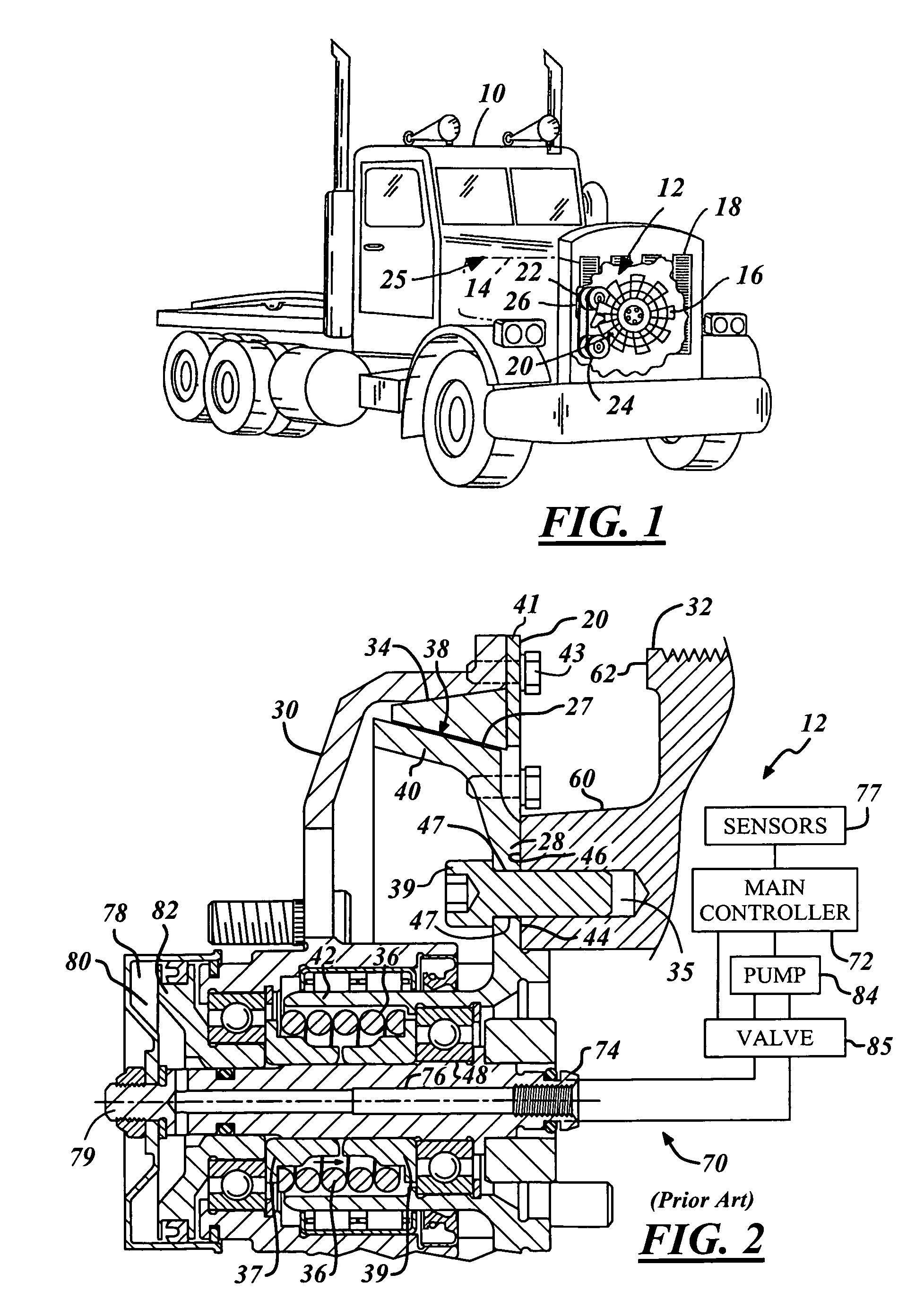 Bi-assembly spring end cap for vehicle on/off fan drive to improve seal life, reduce vibration input loading to ball bearings and reduce component cost