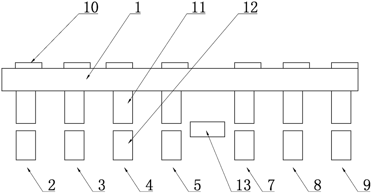 Door plank modular flexible assembly line and assembly method of assembly line