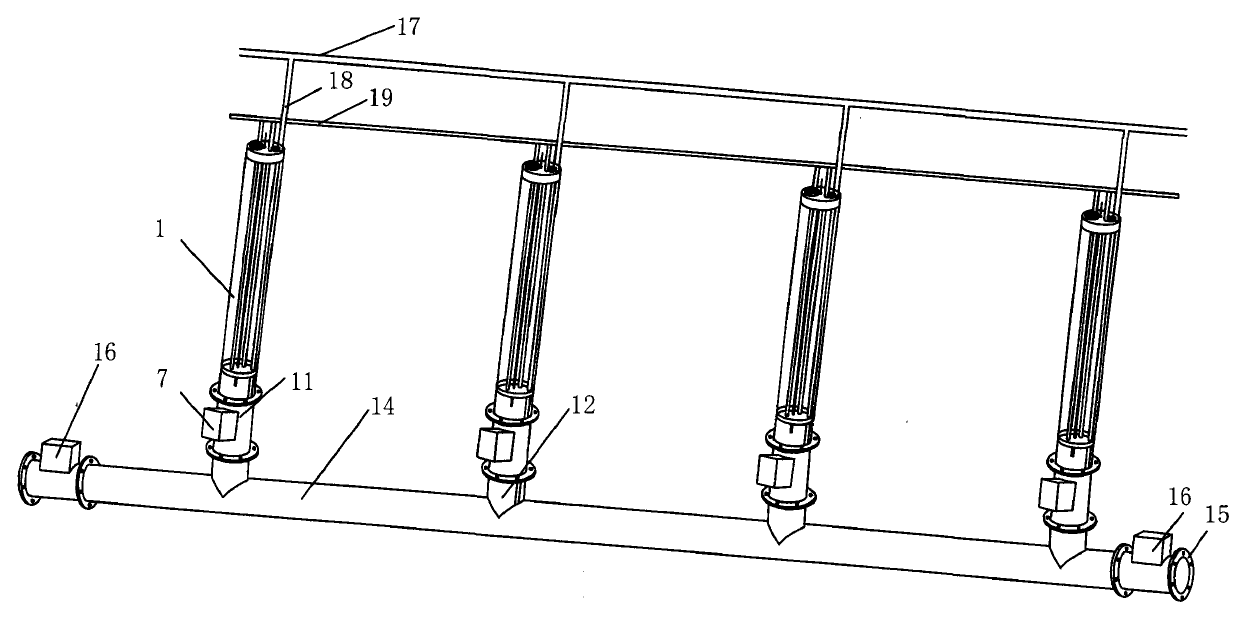 Seal type pipeline culture device of bait microalgae and microalgae pipeline culture method