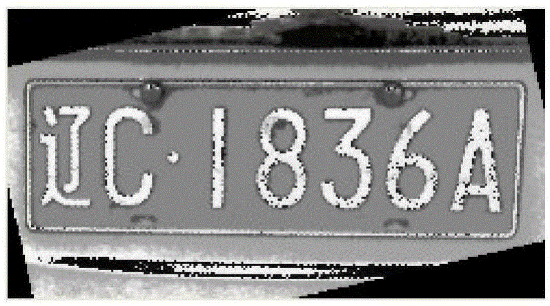 License plate inclination angle correction method based on Radon transform