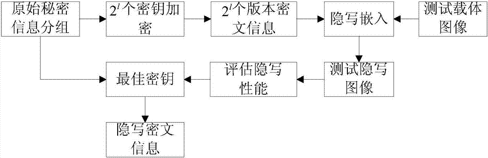 Ciphertext information generation method for image steganography