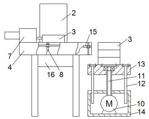 Automatic feeding and discharging device for parts