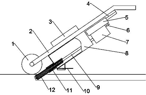 Soil crushing and blanketing type planting device