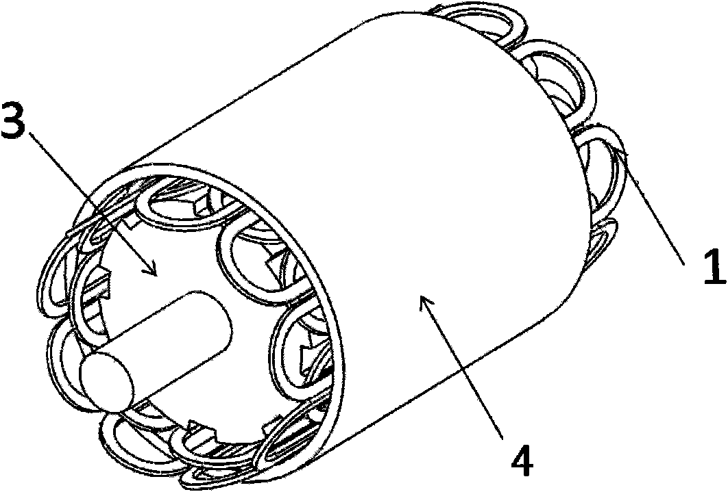 High-temperature superconducting motor