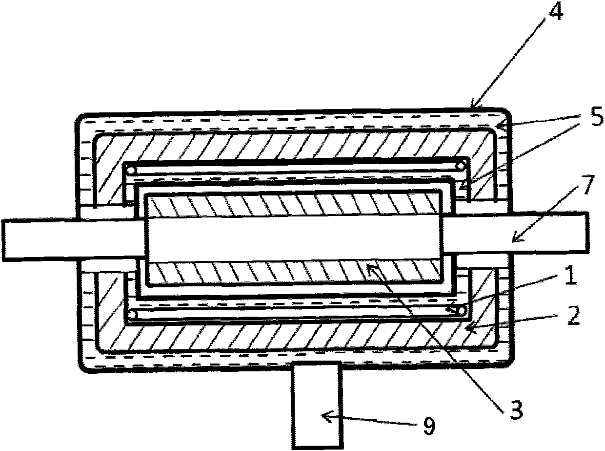 High-temperature superconducting motor