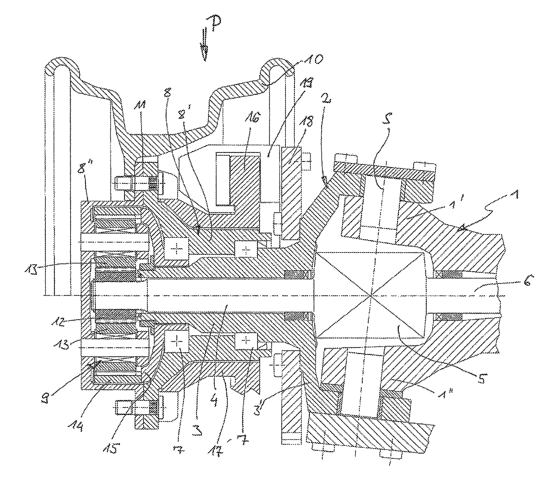 Steerable wheel side of a drive axle