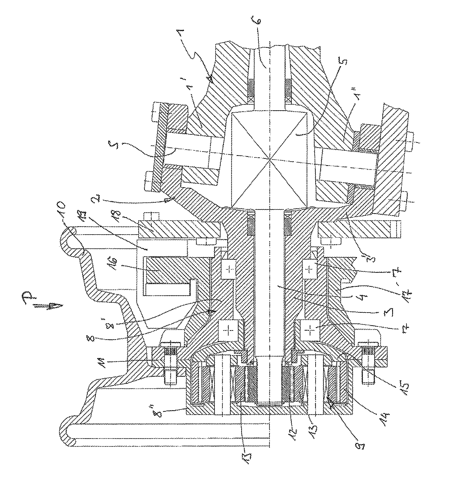 Steerable wheel side of a drive axle