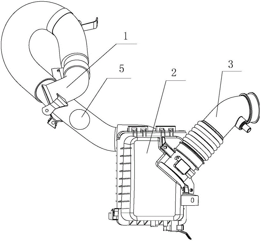 Film vibration absorber installed on air inlet system of automobile