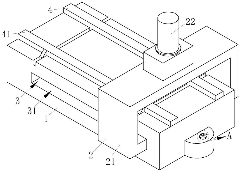 Efficient cutting type side cross beam cutting-off equipment for low-voltage switch cabinet