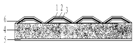 Composite aluminum film elastic flashing and preparation method thereof