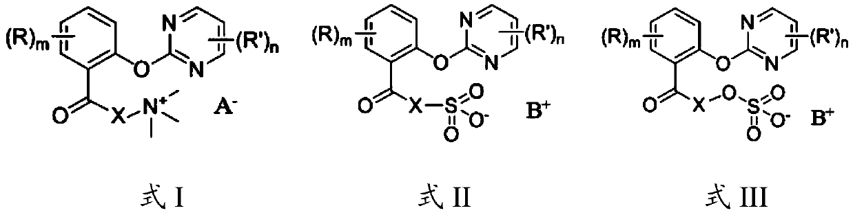 A kind of 2-pyrimidinyloxybenzoic acid derivative and its preparation method and a water surface weed herbicide