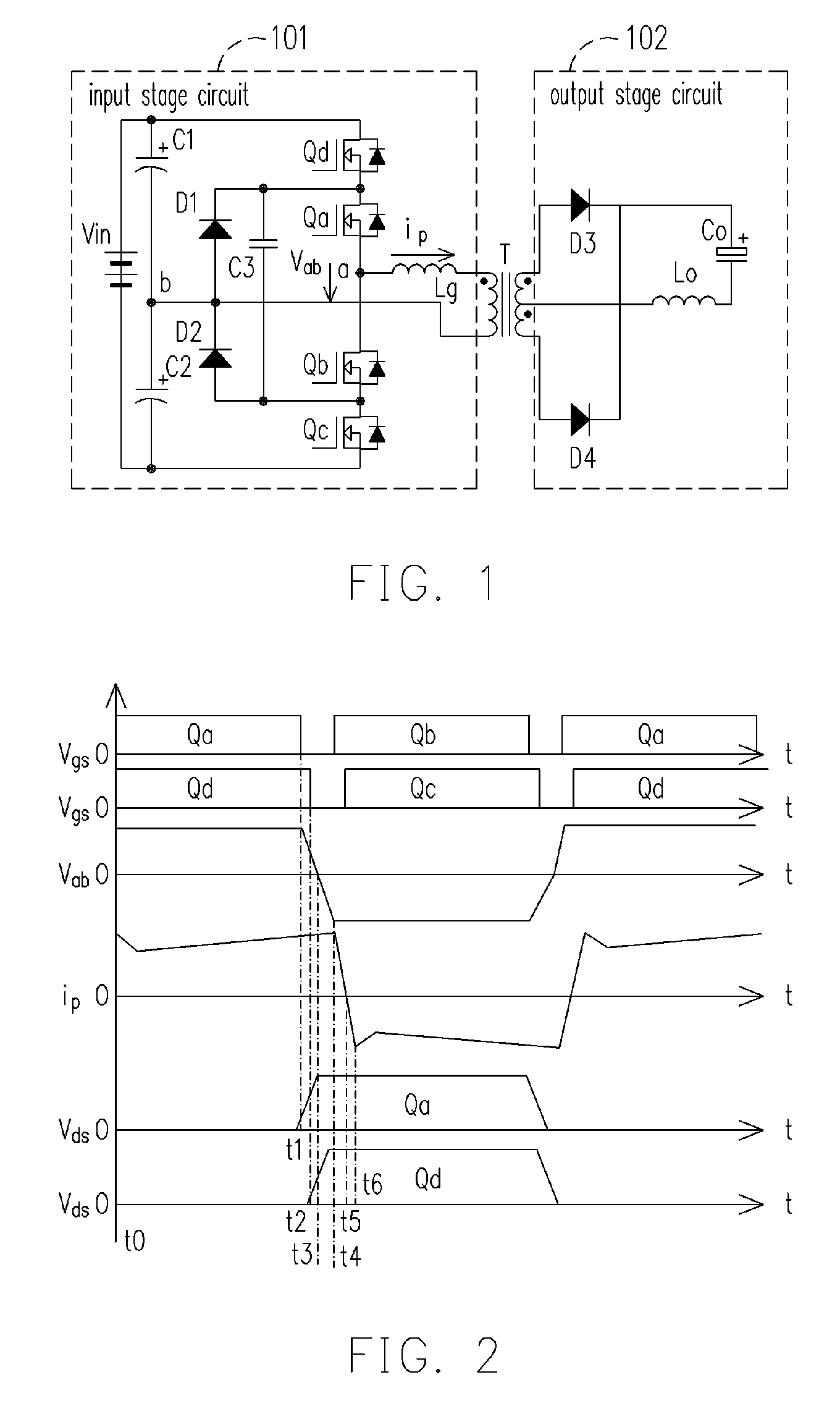 Input stage circuit of three-level DC/DC converter