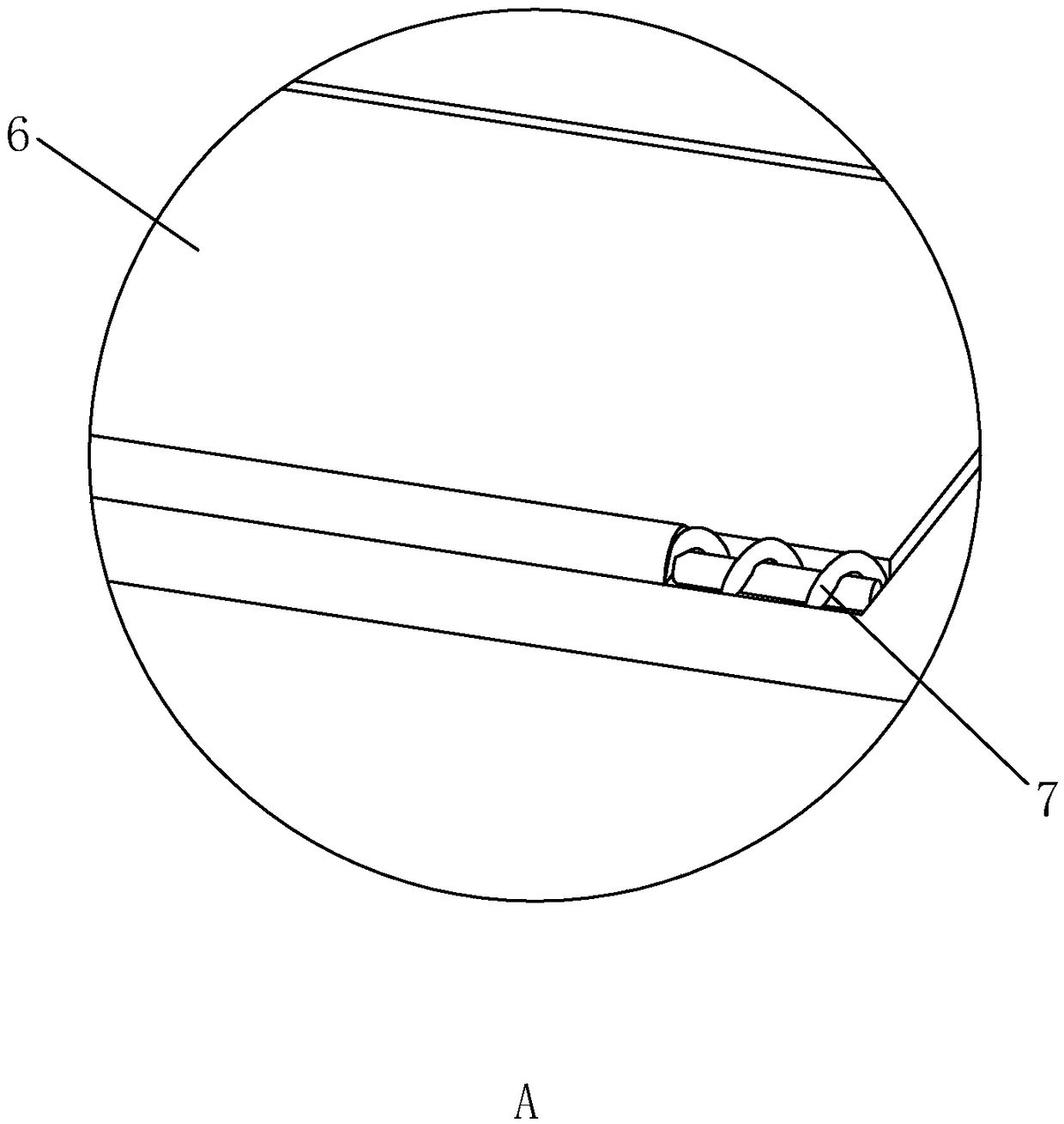 Waste circuit board conveying and loading device