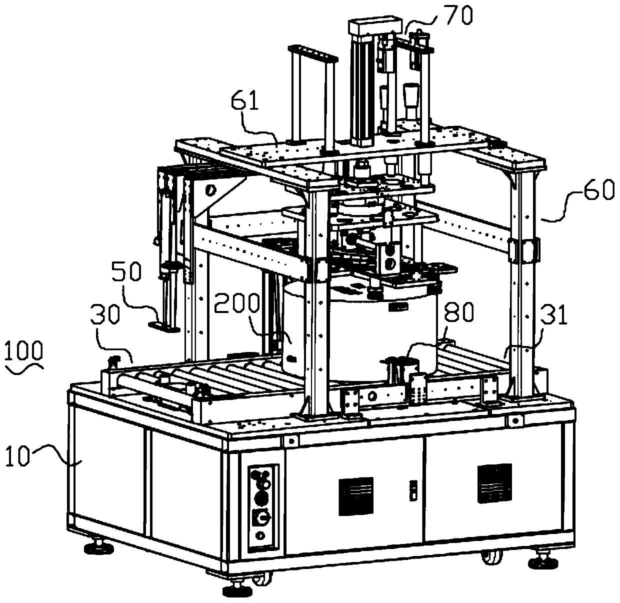 Laser inscription equipment for hubs