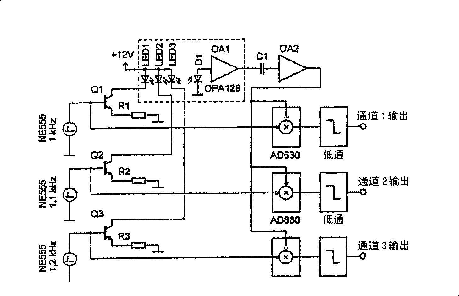 Compact optical detection system