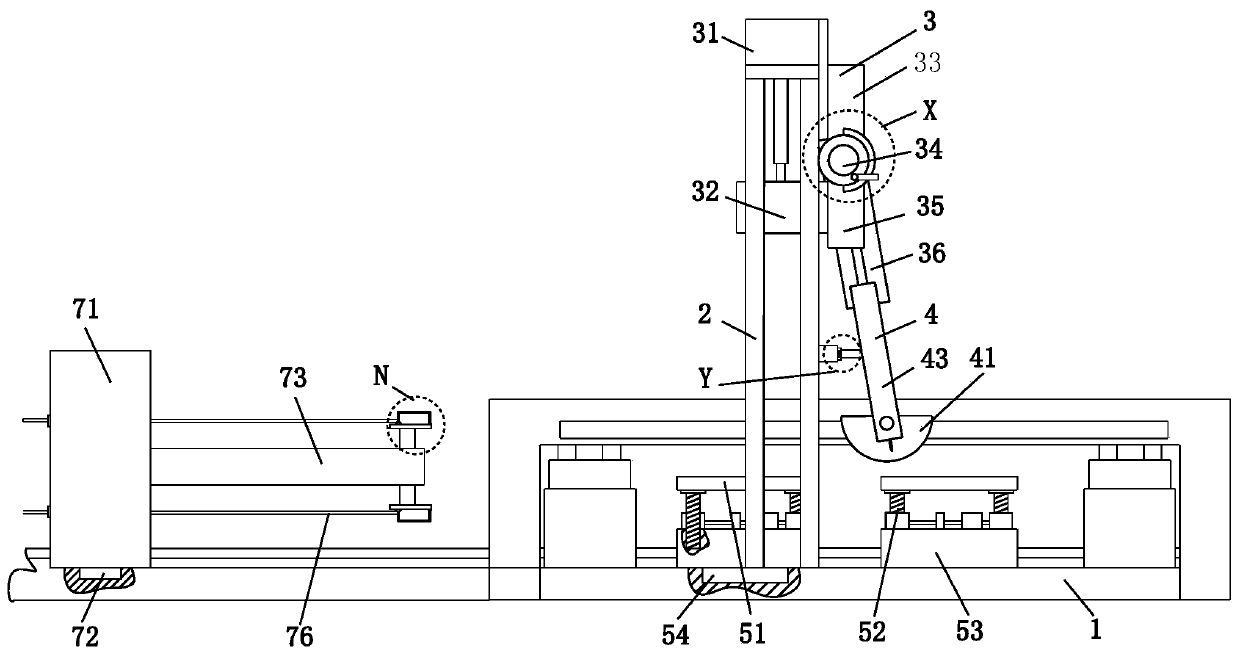 A stainless steel pipe bevel cutting machine