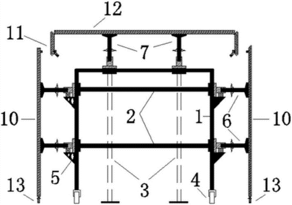 Utility tunnel integral formwork and using method thereof