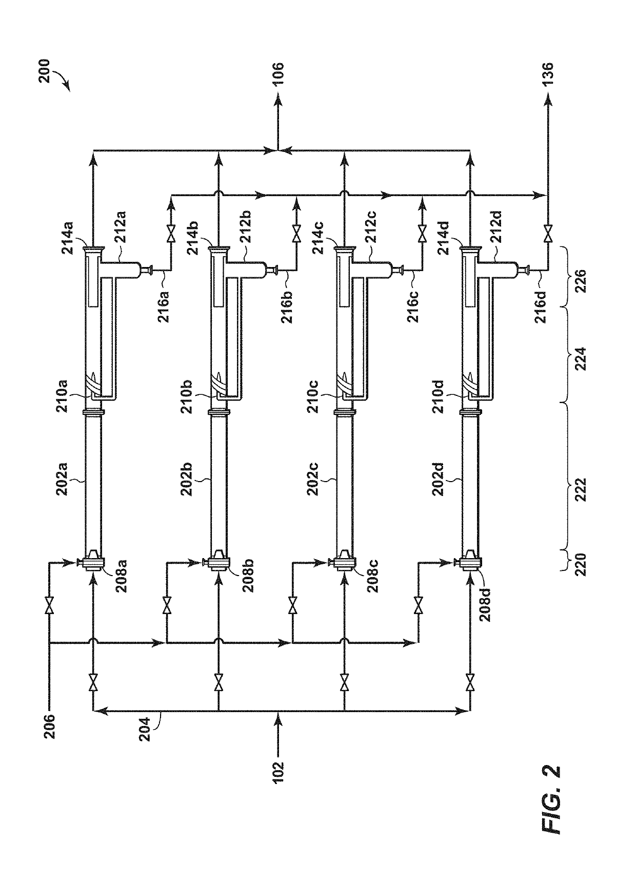 Coalescer for co-current contractors