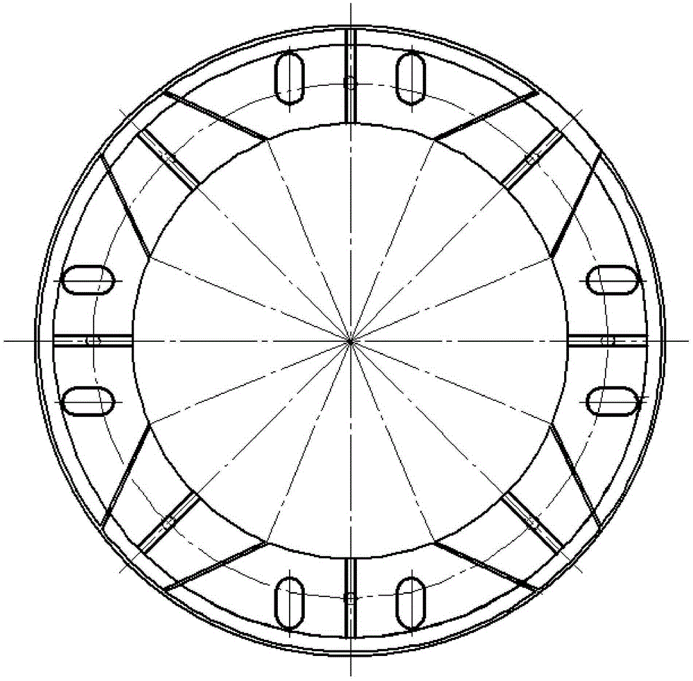 Thermoforming device and process of ring-shaped part formed by titanium alloy sheet