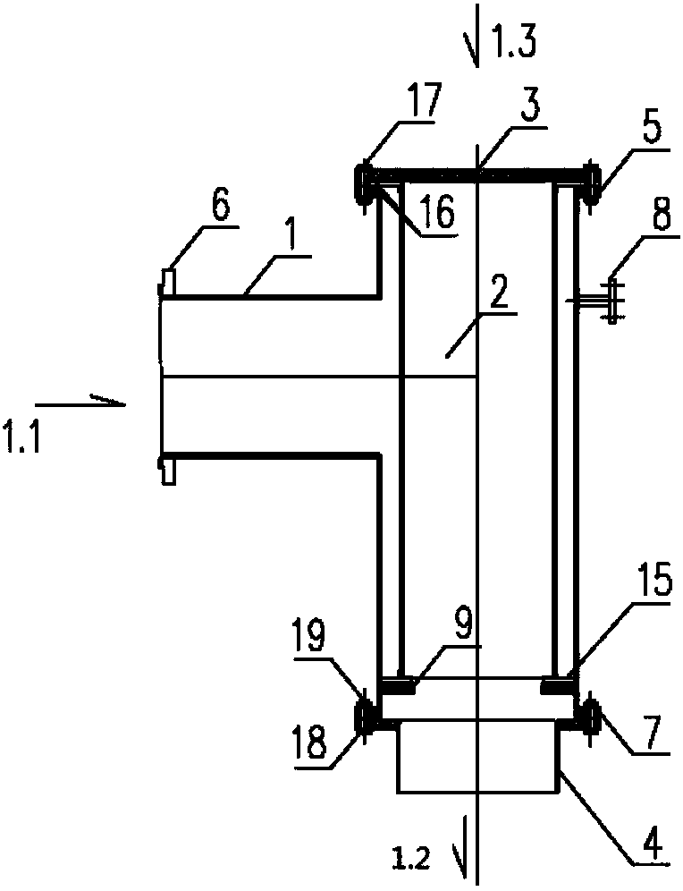 Transverse type pipeline trash blocking device and sewage recycling system