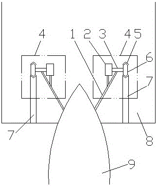 Combined ice-breaking equipment and method of notching and hull pressure