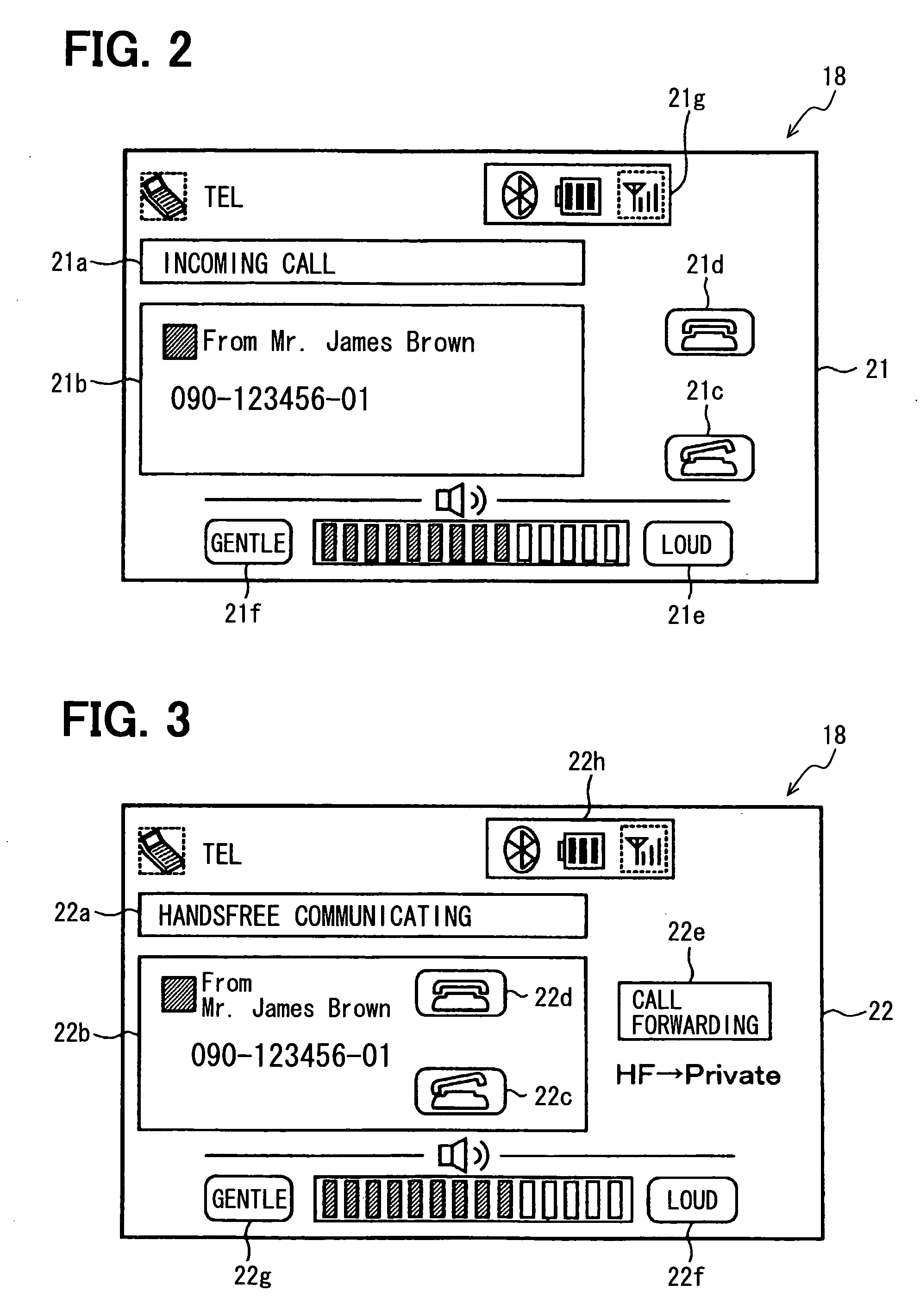 Handsfree in-vehicle device