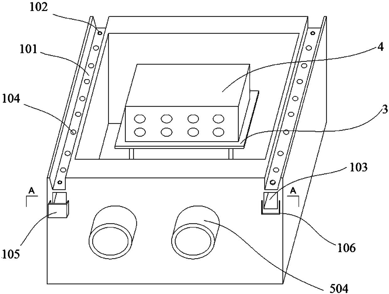 Connection box having connection terminal component