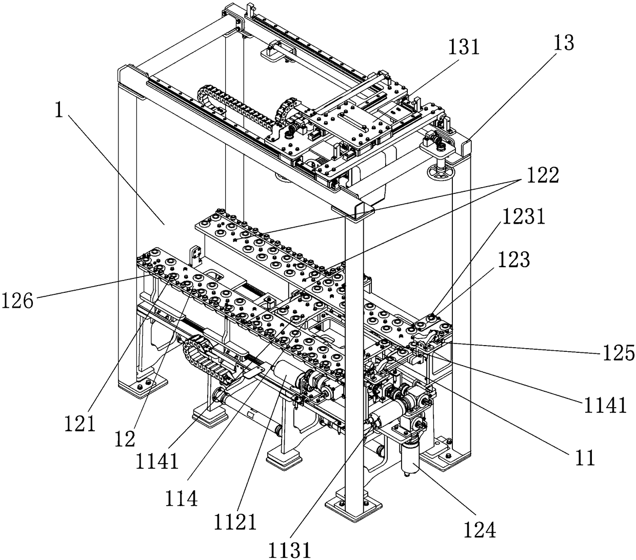 Transportation and overhauling device for nuclear industry