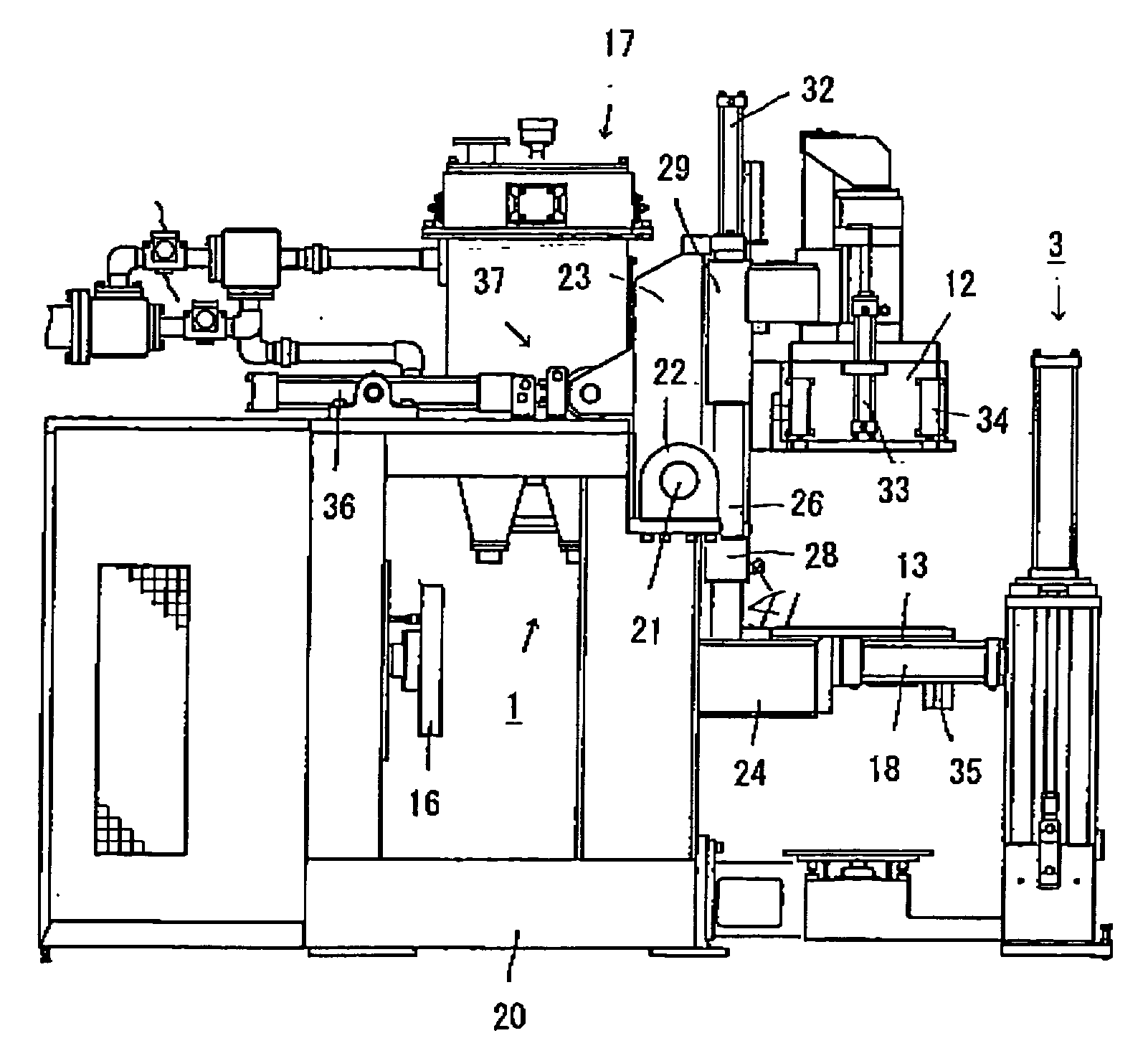 Flaskless molding machine