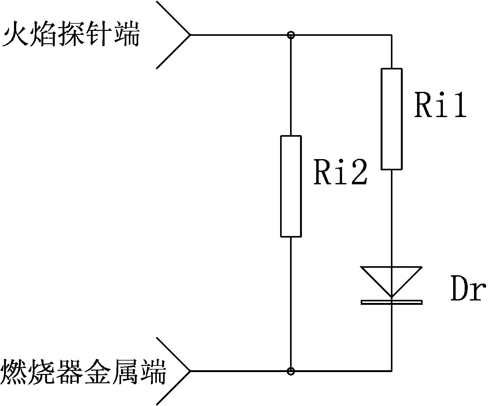 Gas appliance flame ionization current detecting circuit and detecting method thereof