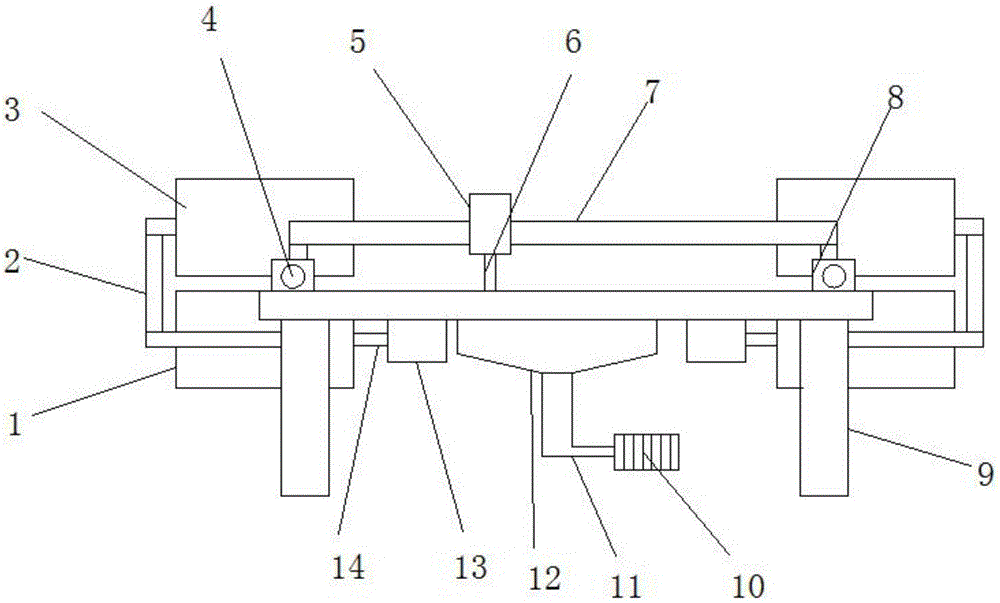 PVC floor cutting and dust sucking device