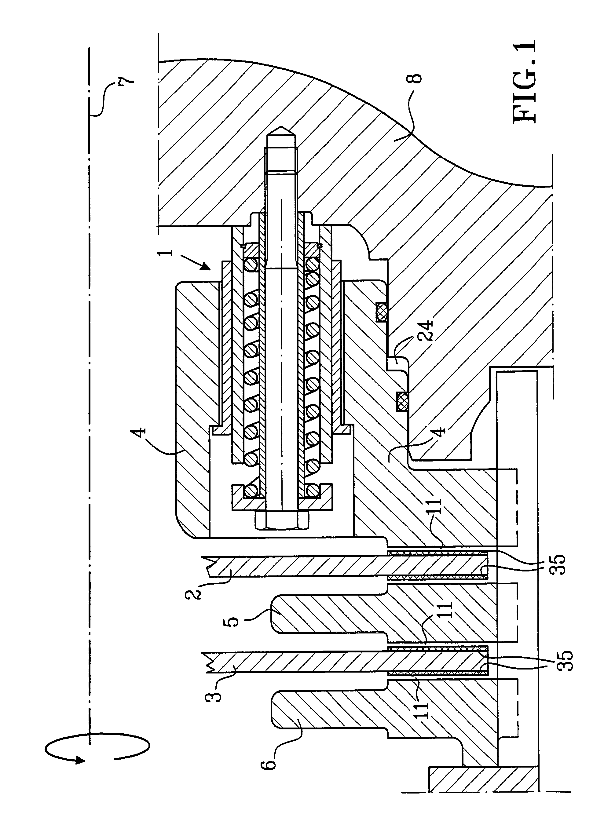 Device for displacing an object a certain distance